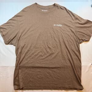Columbia PHG Performance Hunting Gear Short Sleeve T Shirt Brown Mens Size XXL
